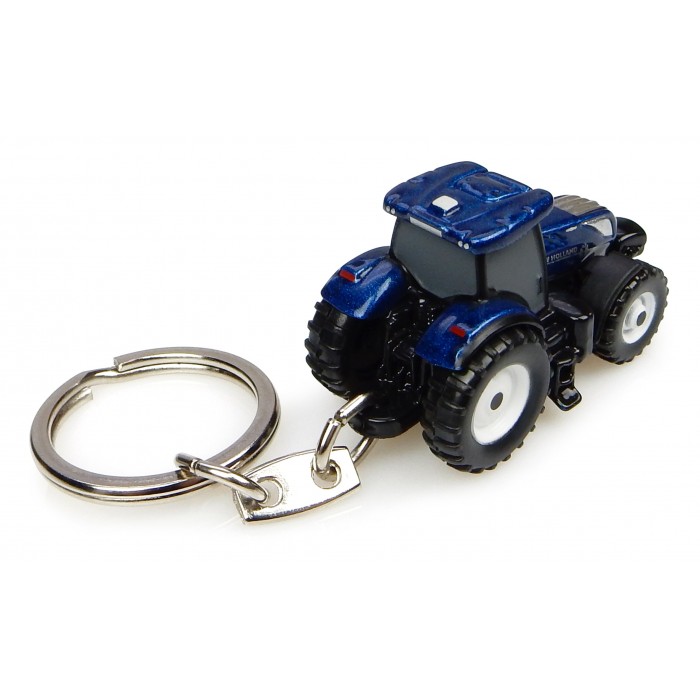 Universal Hobbies New Holland T7.225 Blue Power Tractor Metal Keychain UH5814