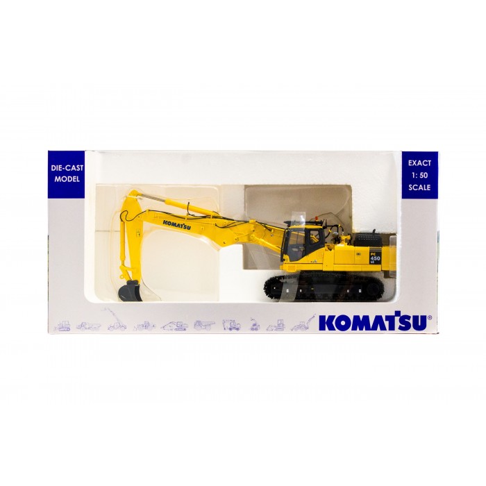 Universal Hobbies 1:50 Scale Komatsu PC450LC Short Boom with Bucket Excavator Diecast Replica UH8004