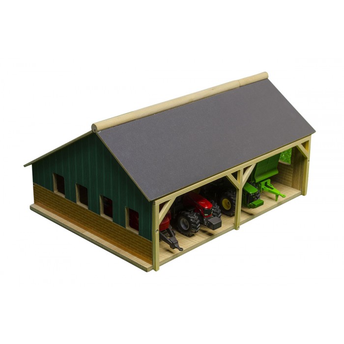 Kids Globe 1:50 Scale Wooden Farm Shed Toy For Tractors KG610047