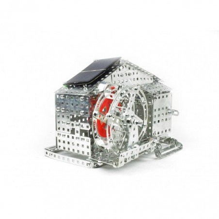 Tronico Profi Series - Water Mill with Solar Power Cell - 625 Parts Metal Construction set T10133