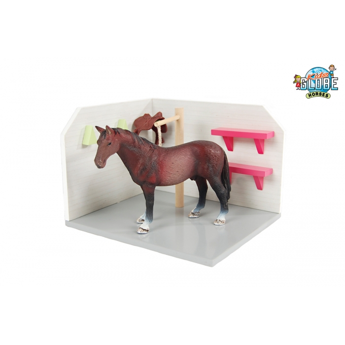 Kids Globe 1:24 Scale Wooden Horse Grooming Stall KG610205