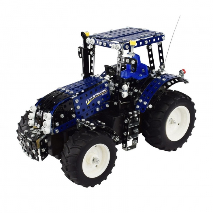 Build your own New Holland T8.390 Tractor with Remote Control - 732 Parts Metal Construction set T10057