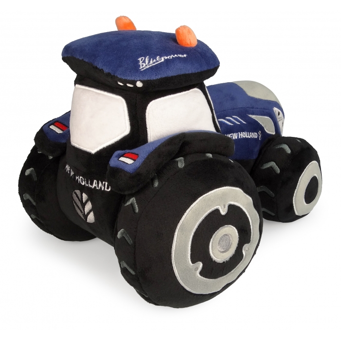 UH Kids New Holland T7 Blue Power Tractor Big Soft Plush Toy UHK1155