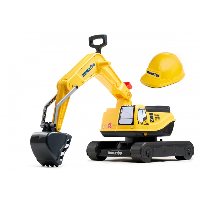 Falk Komatsu Excavator with Helmet, Ride-on +3 Years  FA146