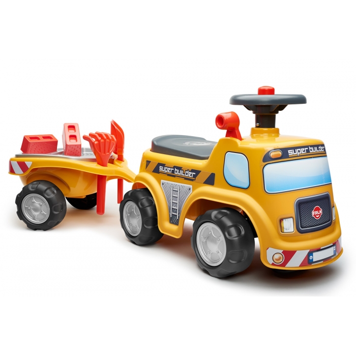Toddler Push Ride-On Truck with Trailer & Sand Tools  for Ages 1–3+1 Year FA706C