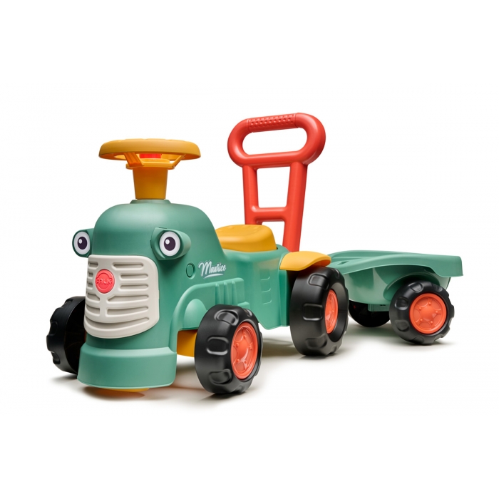 Falk Maurice Push Ride-on Toy with Directional Steering Wheel, Horn and Trailer +1 Years  FA901C