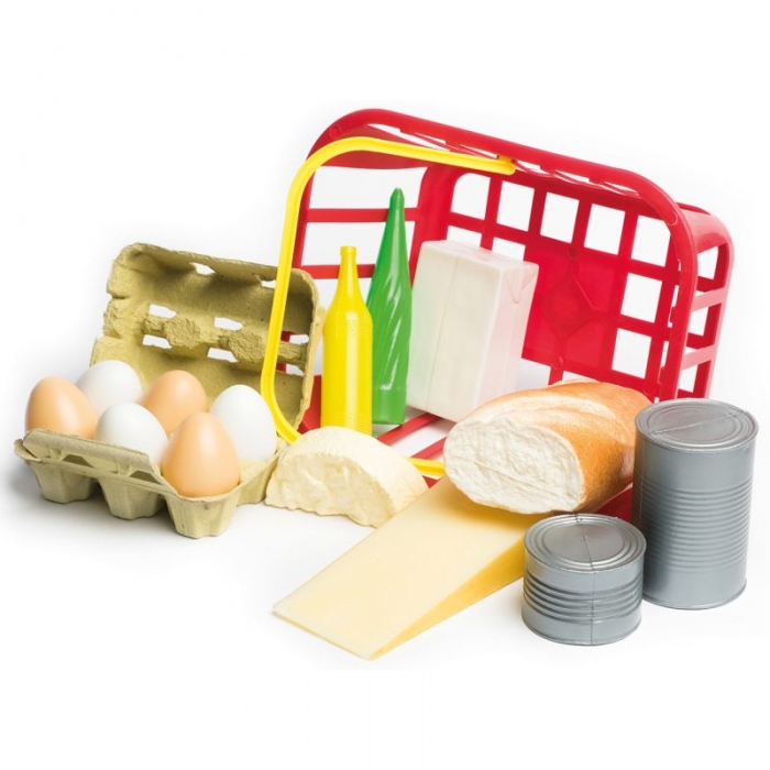 LAP Large Basket 15 Assorted Foods Playset Toys LAP53833