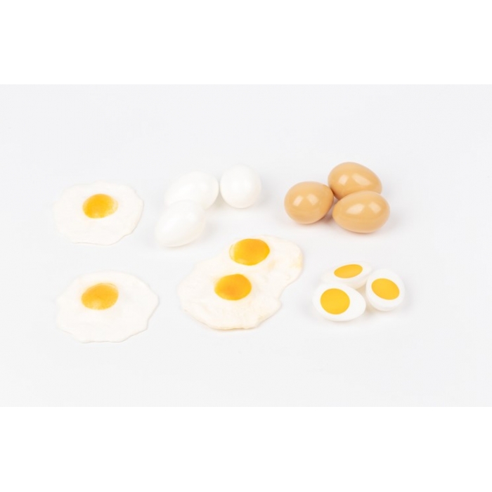 12 Realistic Eggs Play Food Set, Pretend Kitchen Toy for Kids ages 3+ LAP41080