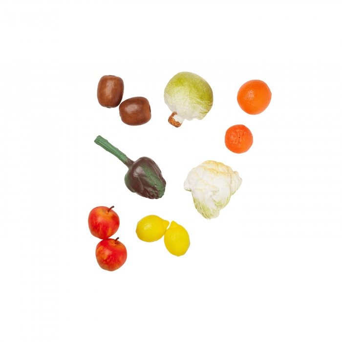 Winter Fruits & Vegetables Learning Play Food Set, 11-pieces Realistic Pretend Food Toys for Toddlers Ages 2+ LAP41048