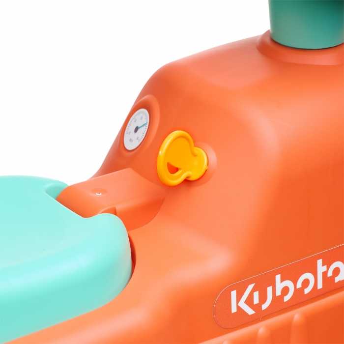 Kubota Tractor Push Ride-on with Baby Walking Aids for Toddlers Ages 1-3