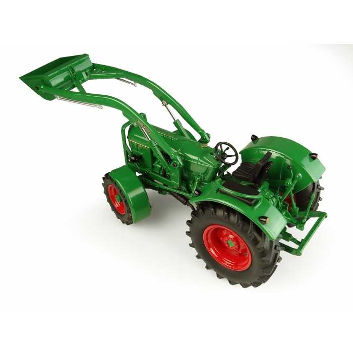 Universal Hobbies 1:32 Scale Deutz-Fahr D6005 - 4WD Tractor with Front Bucket Diecast Replica UH5307