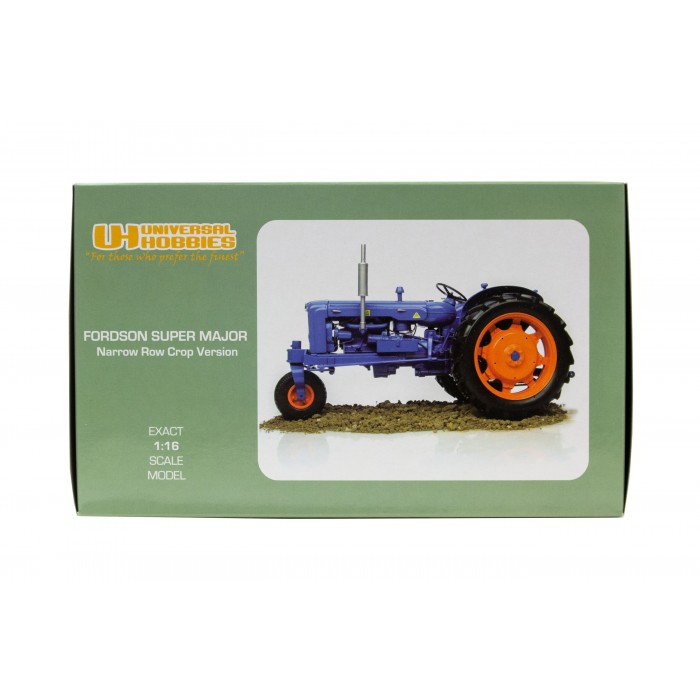 Universal Hobbies 1/16 Scale Fordson Super Major Tricycle Row Crop Tractor Diecast Replica UH2887