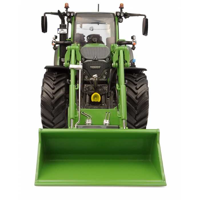Universal Hobbies 1:32 Fendt 618 Vario Tractor with Front Loader Diecast Farm Model Replica UH6688
