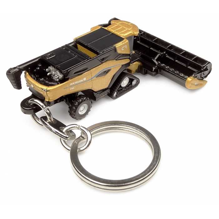 Universal Hobbies New Holland CR11 Combine Metal Keychain, Gold Edition UH5899