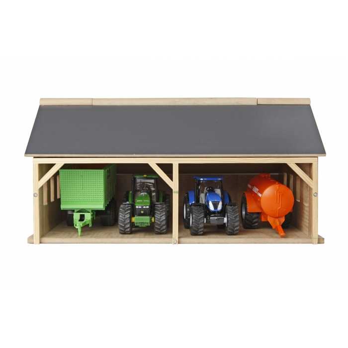 Kids Globe 1:50 Scale Wooden Farm Shed Toy for Tractors KG610047