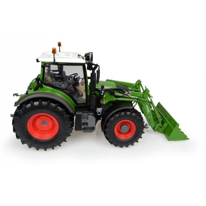 Universal Hobbies 1/32 Scale Fendt 722 Vario with Front Loader - "Nature Green" Color Tractor Diecast Replica UH4975